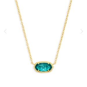 Kendra Scott Elisa Pendant Necklace In London Blue